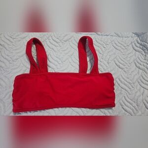 Venus red bikini top, size 16